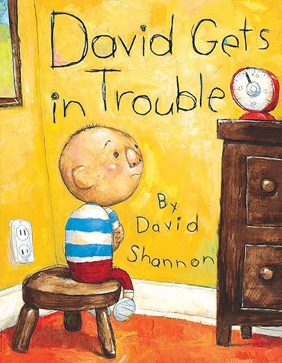 David Shannon Pack Set of 3 Books, No David, David Gets in Trouble, David Goes to School