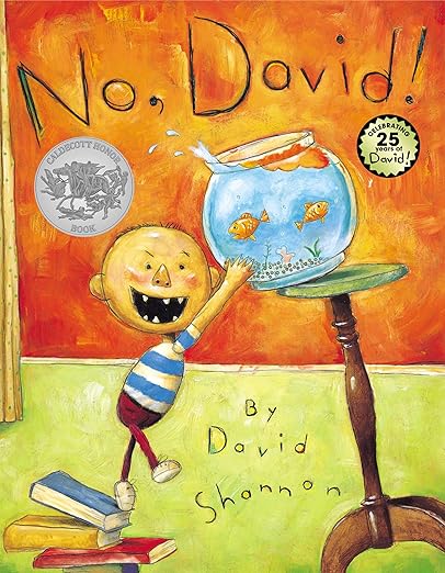 David Shannon Pack Set of 3 Books, No David, David Gets in Trouble, David Goes to School