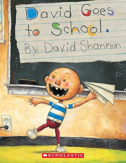 David Shannon Pack Set of 3 Books, No David, David Gets in Trouble, David Goes to School