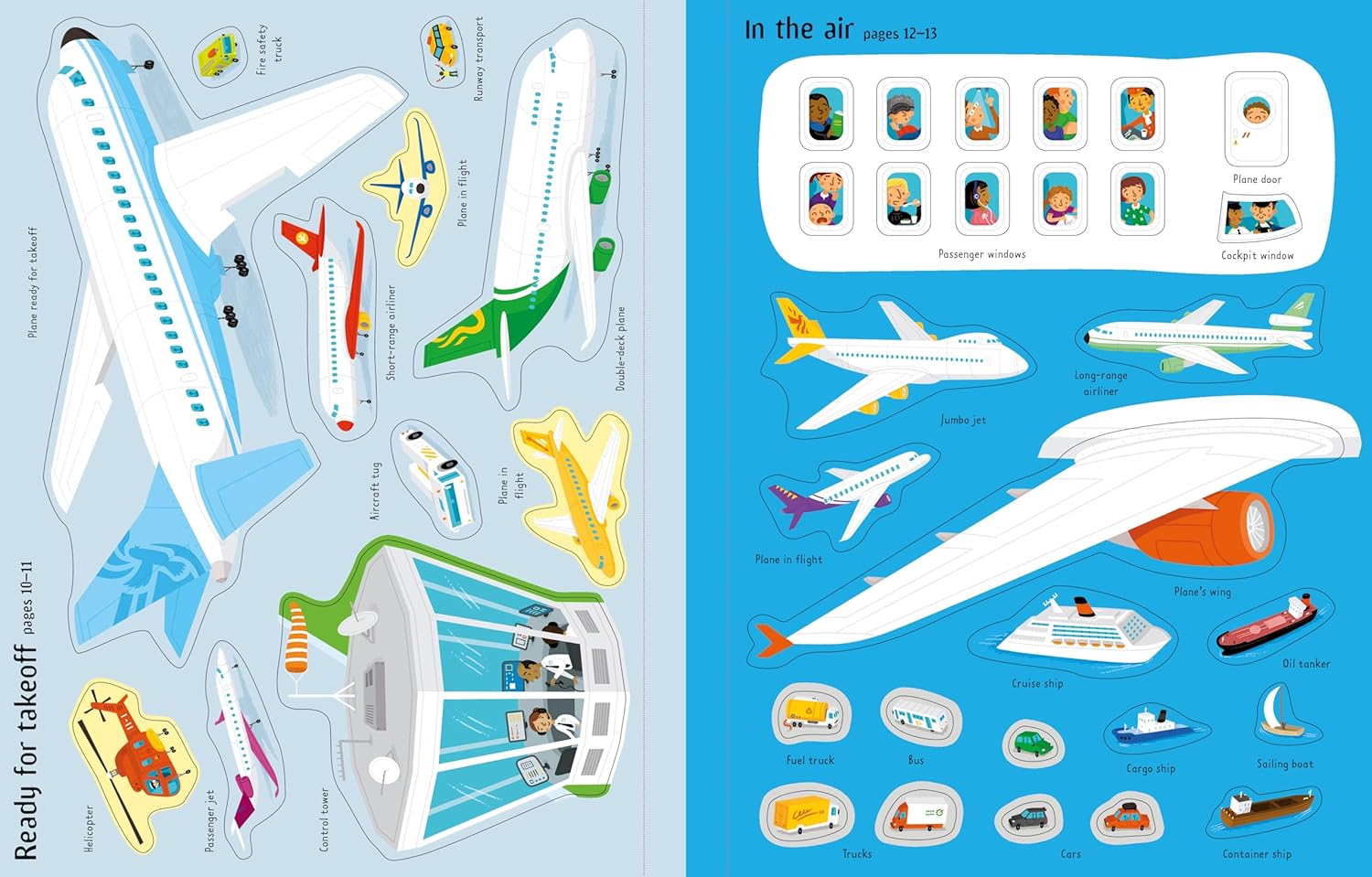 Usborne Little First Stickers Book - Airport