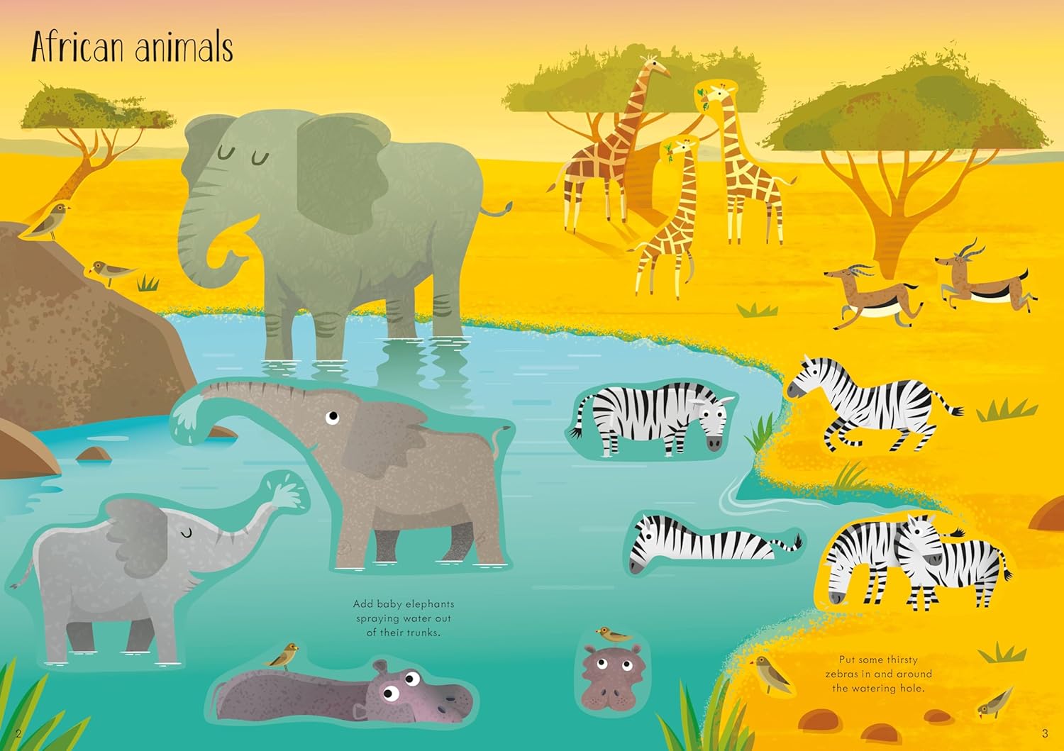 Usborne Little First Stickers Book - Animals