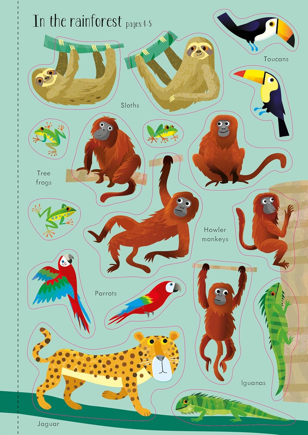 Usborne Little First Stickers Book - Animals