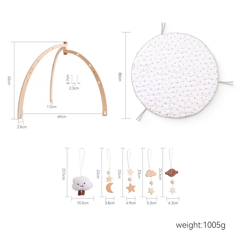 Wooden Baby Gym - Early Steps - B