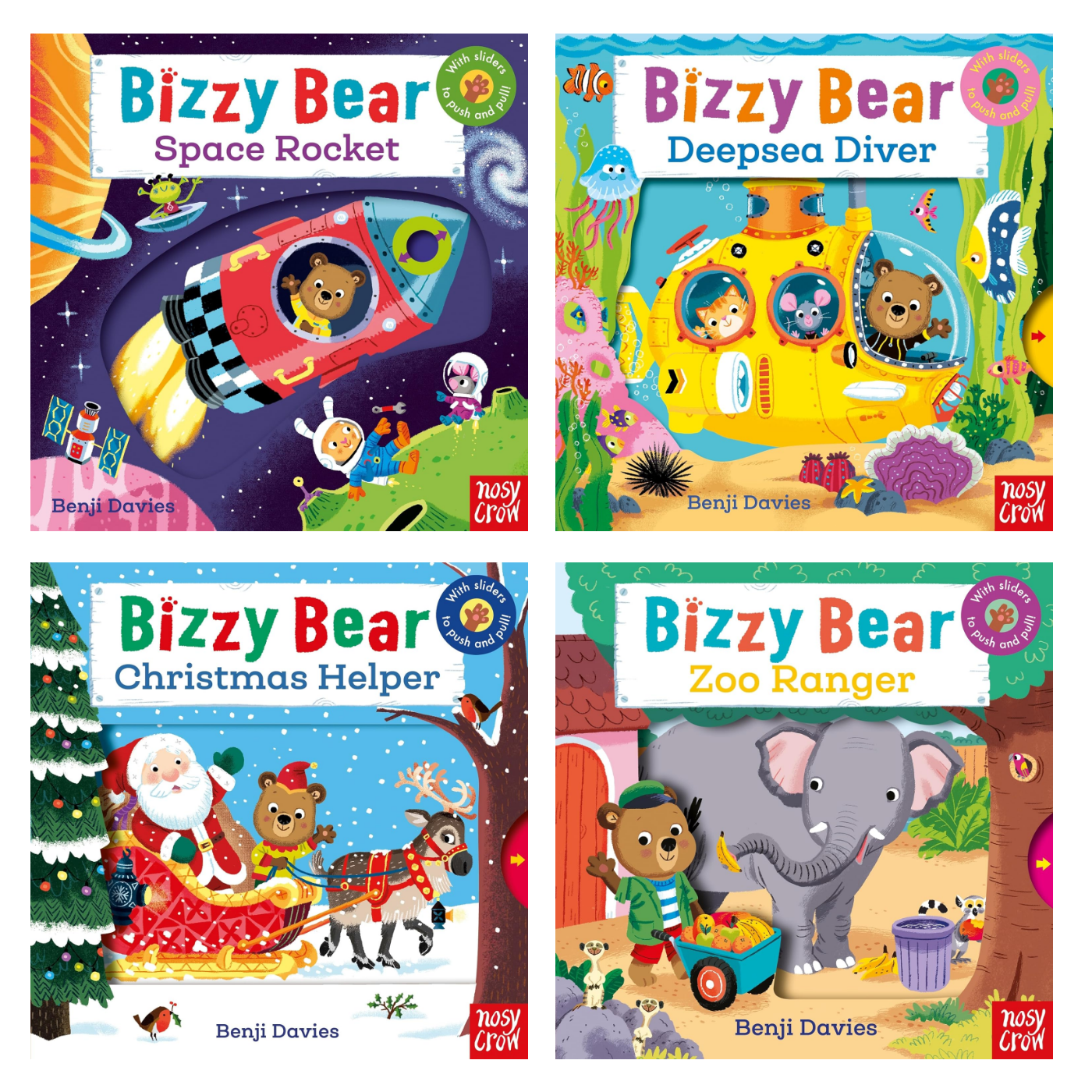Bizzy Bear board book SET of 4 books [pull and push] 1