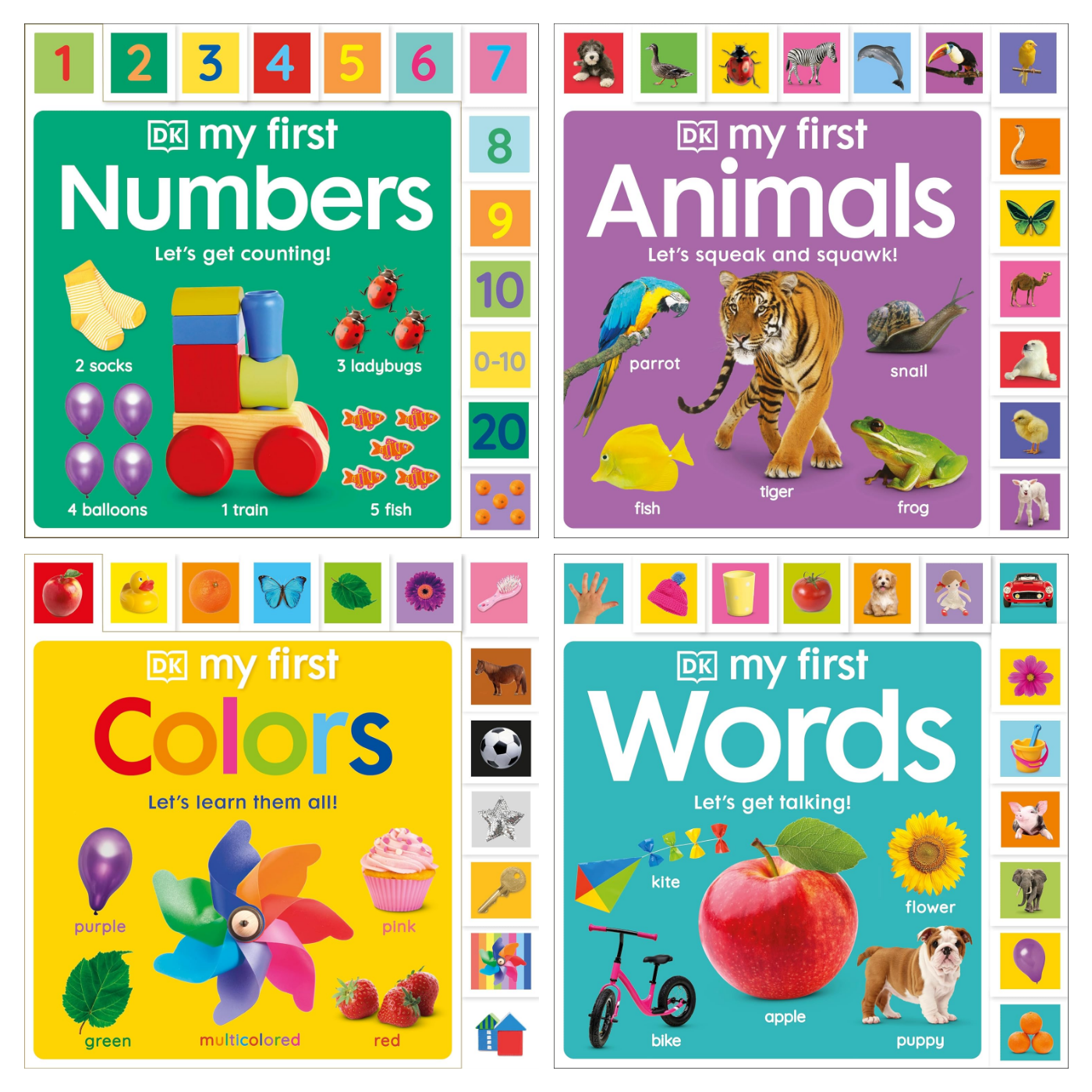 DK my first SET [4 books] Color, Number, Animals, Words