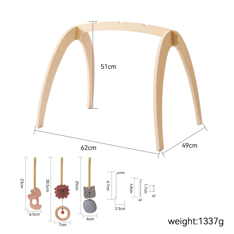 Wooden Baby Gym - Early Steps - A