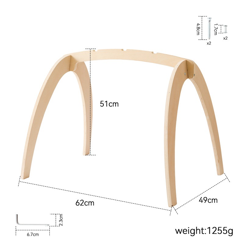 Wooden Baby Gym - Early Steps - A