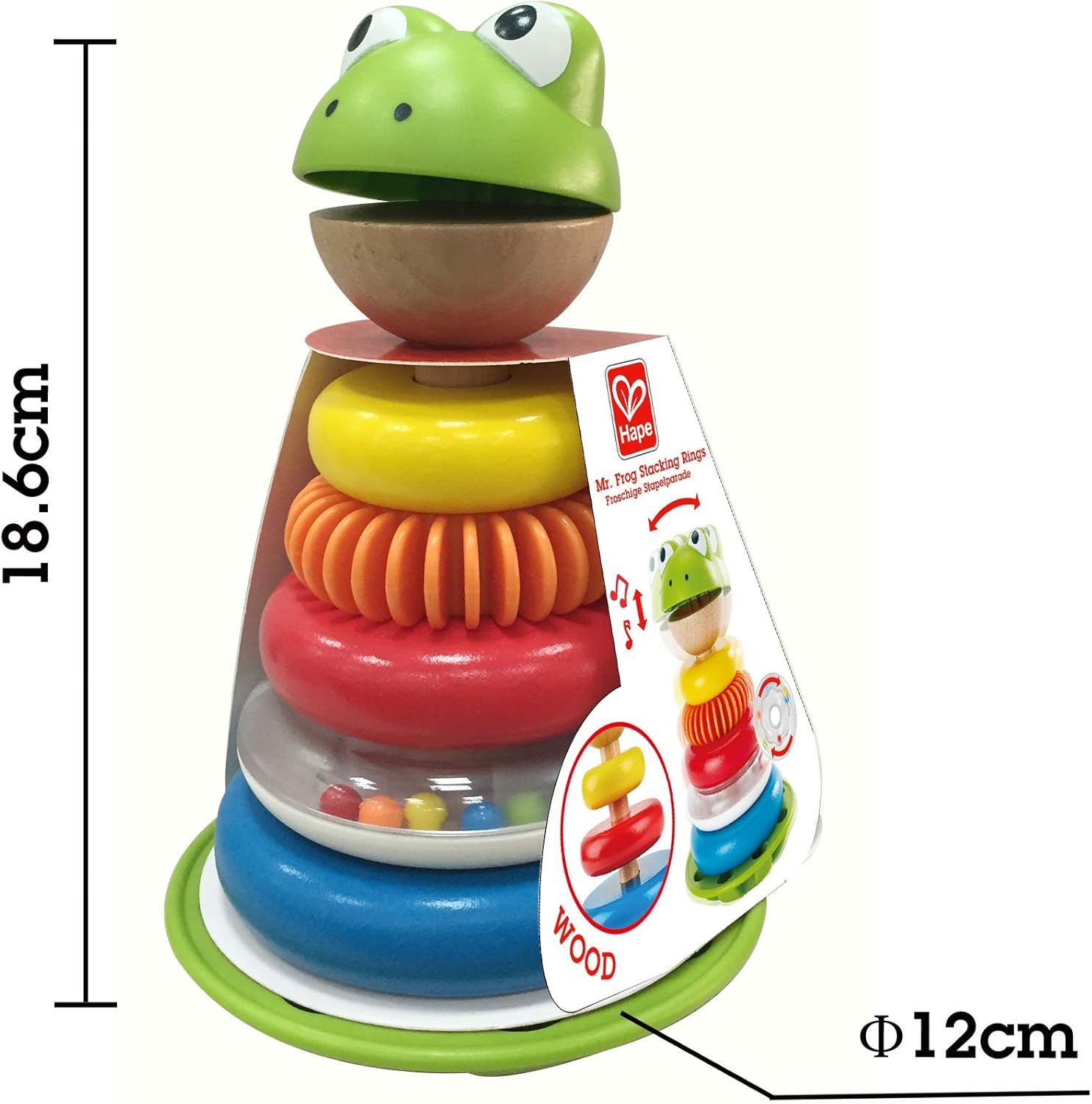 Hape Mr. Frog Stacking Rings