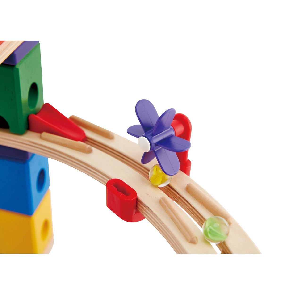 Hape Quadrilla Race to The Finish Marble Run Toy