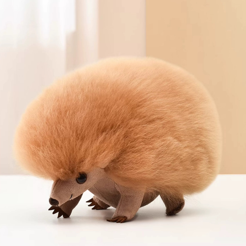 Warmpaca :Handmade real alpaca wool Hedgehog - 22cm