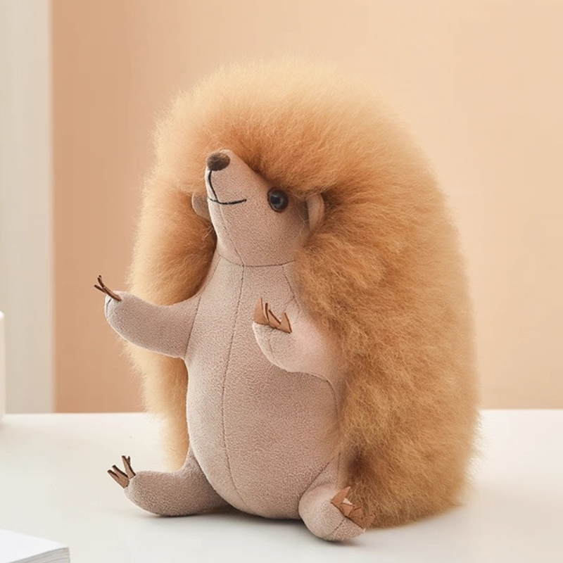 Warmpaca :Handmade real alpaca wool Hedgehog - 22cm