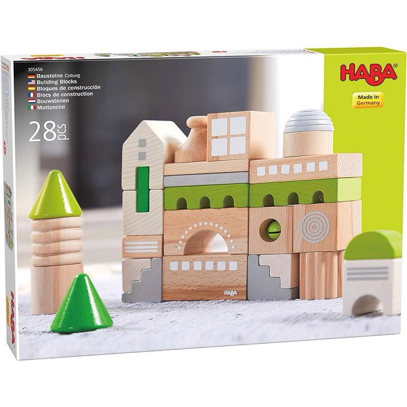 HABA Coburg 28 Piece Wooden Building Blocks