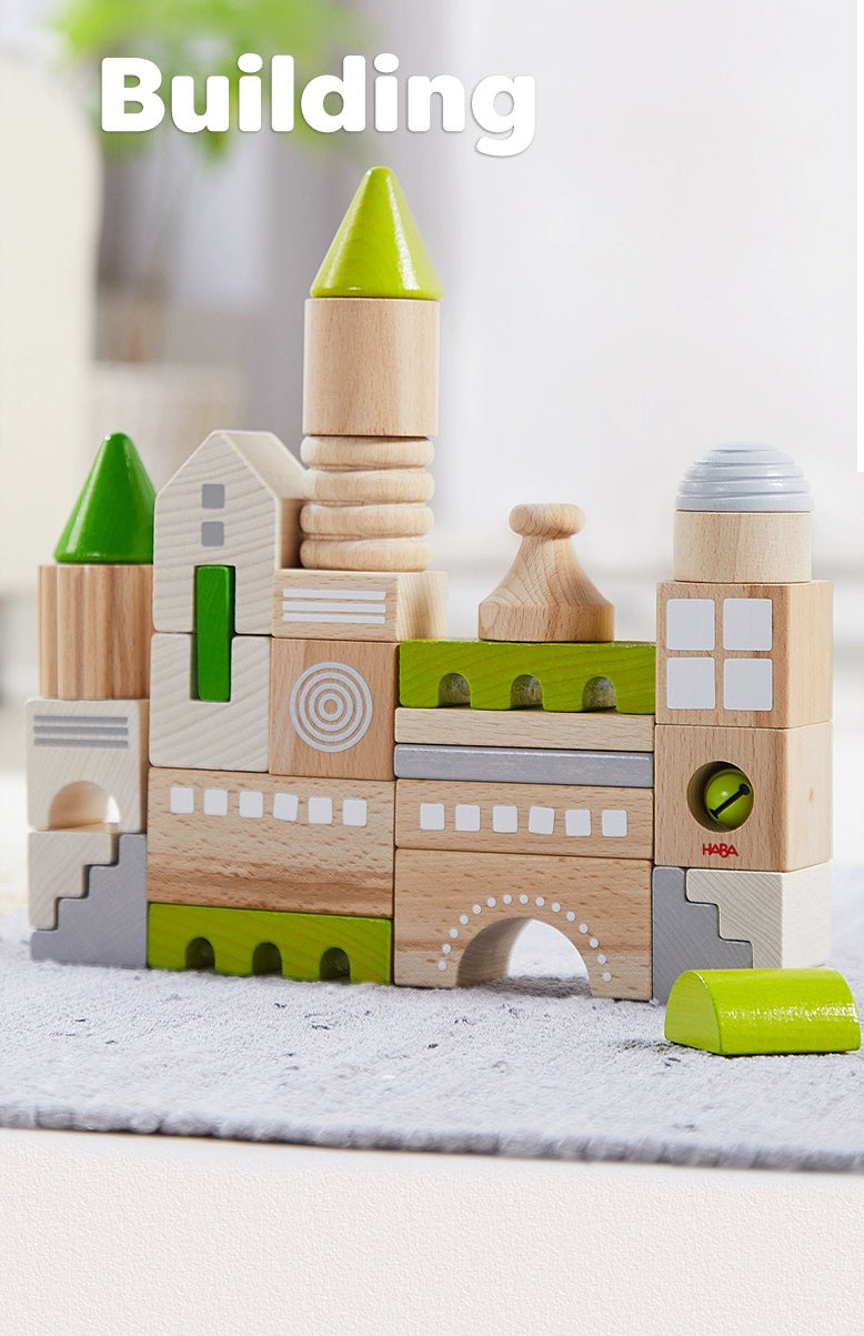 HABA Coburg 28 Piece Wooden Building Blocks