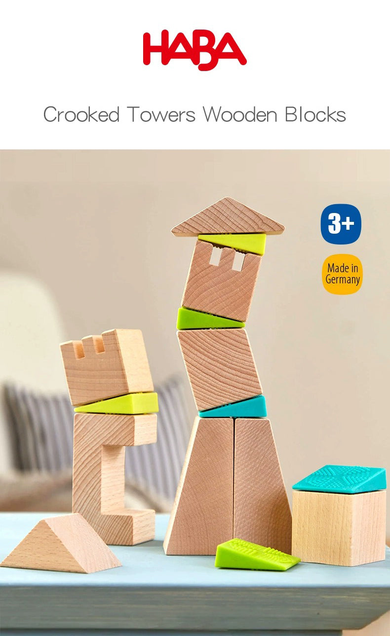 Crooked Towers Wooden Blocks
