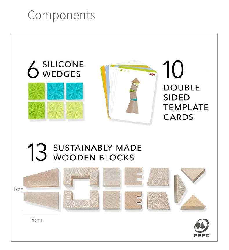 Crooked Towers Wooden Blocks