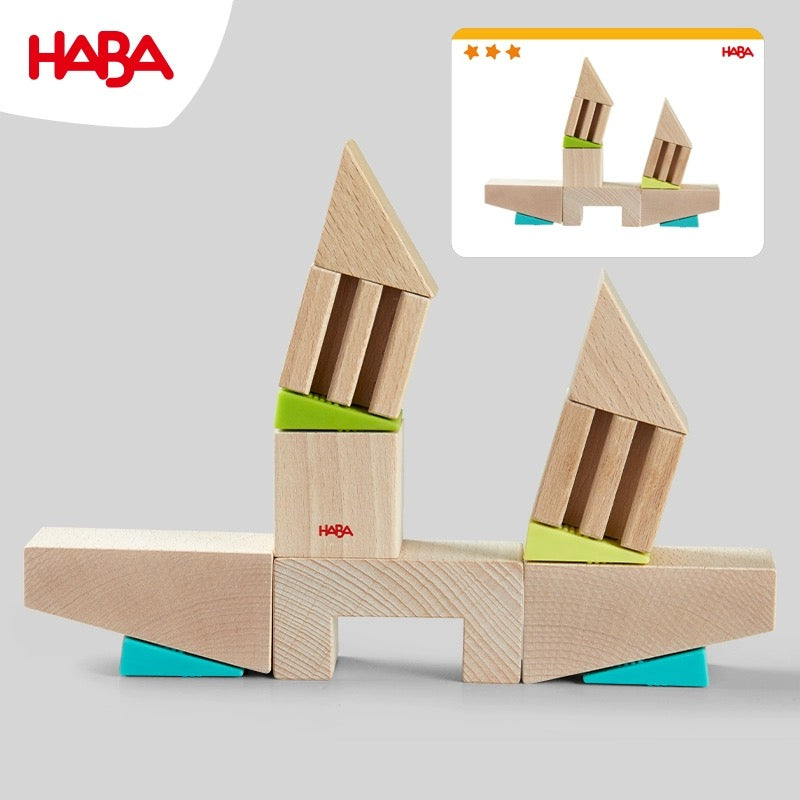 Crooked Towers Wooden Blocks