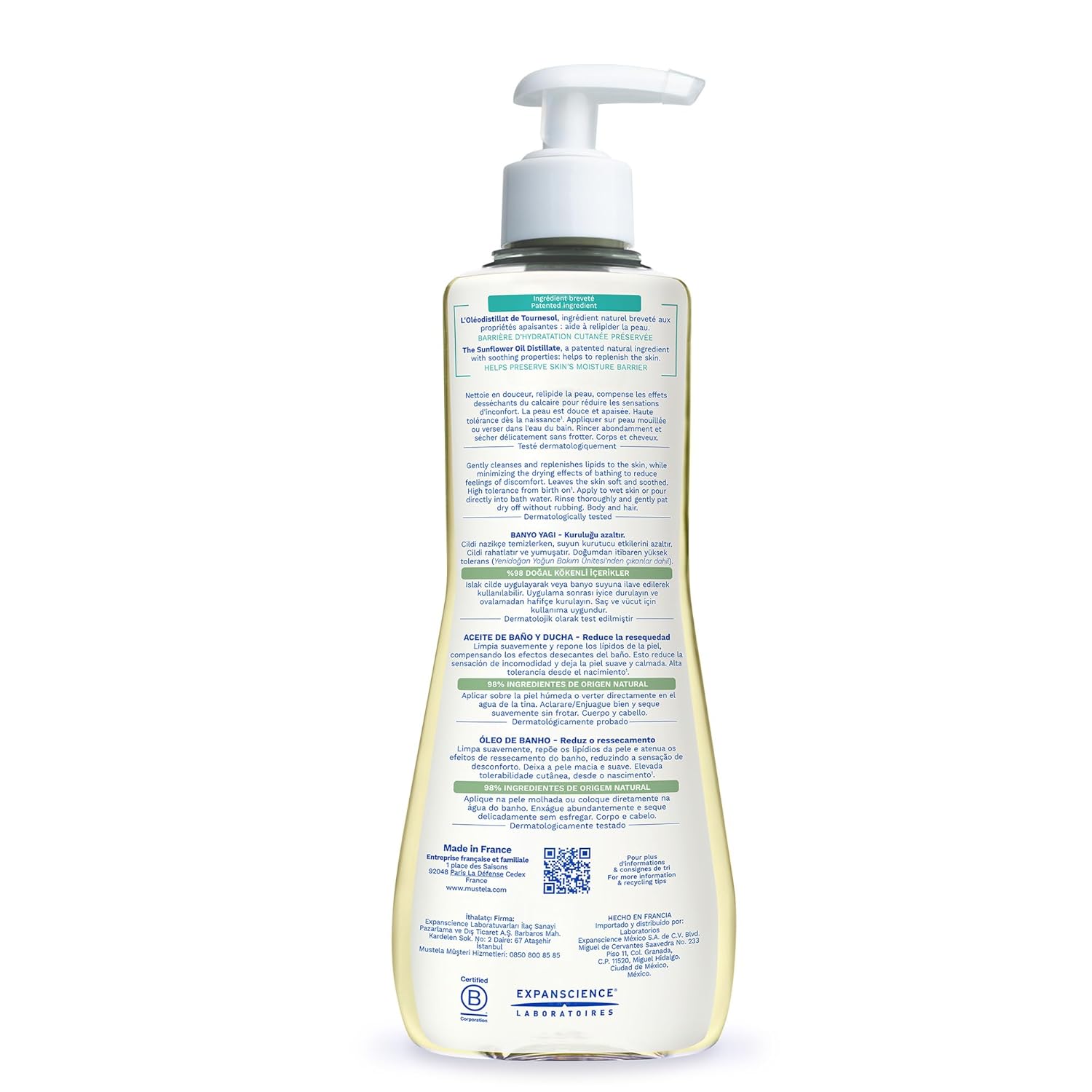Mustela Stelatopia Eczema-Prone Skin Cleansing Oil 500ml