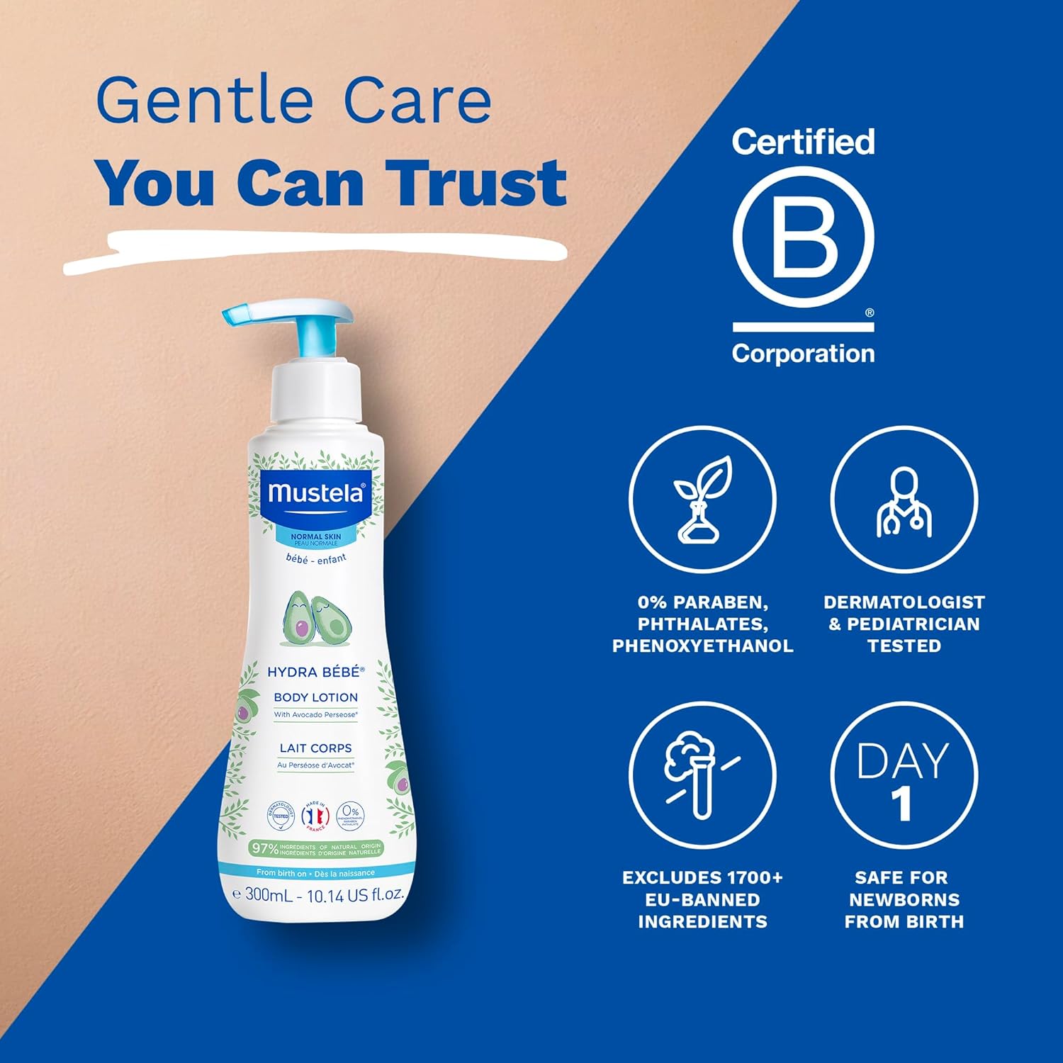 Mustela Hydra Bebe Body Lotion 300ml