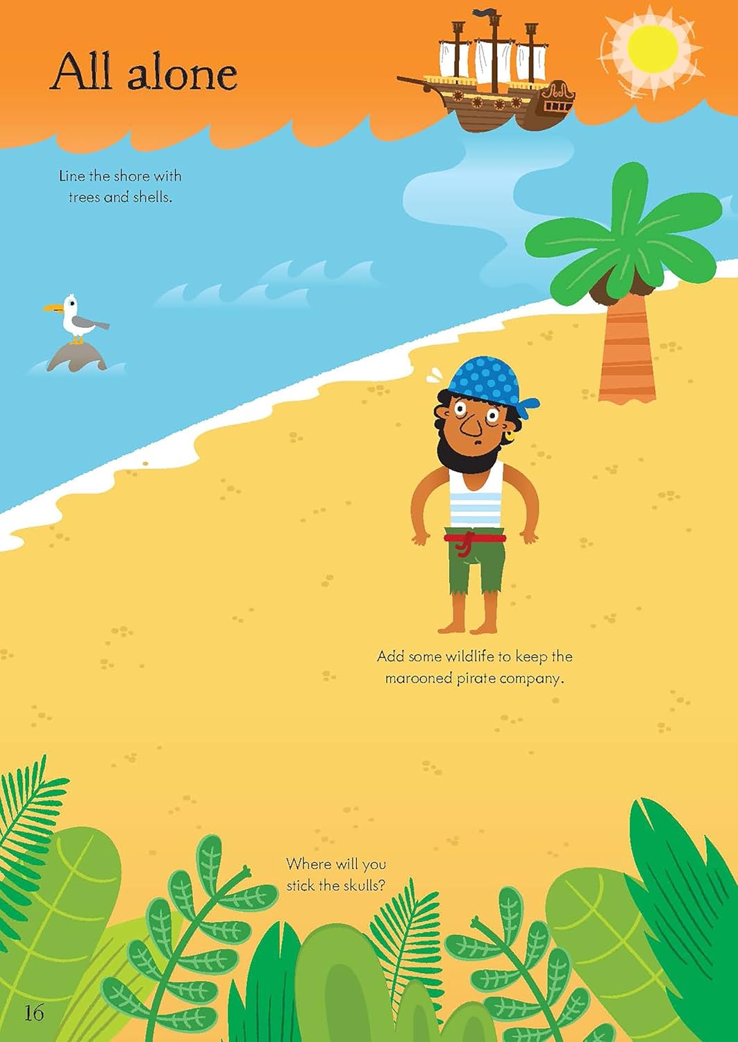 Usborne Little First Stickers Book - Pirates