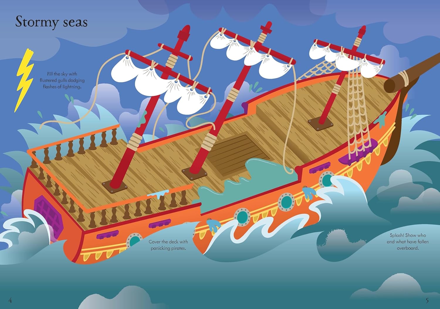 Usborne Little First Stickers Book - Pirates